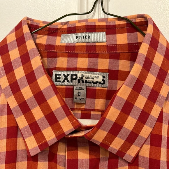 Express Men’s Fitted Button down Medium - Picture 2 of 5